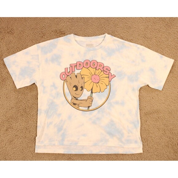 Disney Princess & Marvel Guardians Groot Girls Tee Bundle 2 Shirts (M 7/8) NWOT - Picture 3 of 12